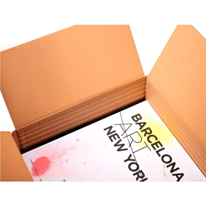 Q-connect Caja Embalar Ultra Resistente Regulable en Altura Cartón Canal Doble 7 mm Color Blanco 450x280x375 mm 3