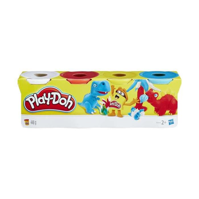 Plastilina playdoh pack 4 botes - modelos surtidos 5 Plastilina playdoh pack 4 botes - modelos surtidos 5