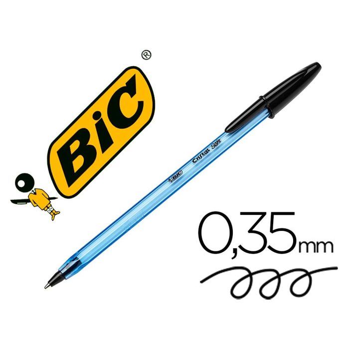 Bic Bolígrafo Cristal Soft B50 Bcl Negro Eu Caja 50 Ud