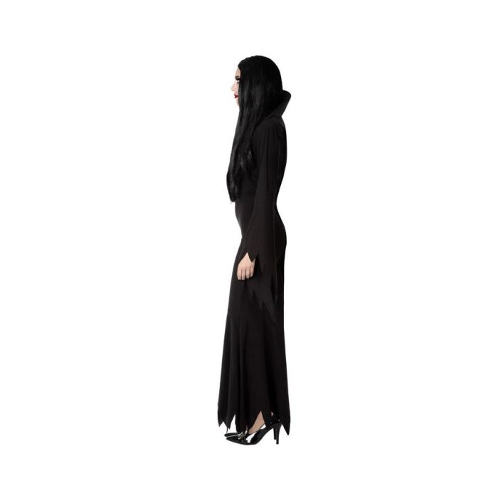 Disfraz Fantasma Sexy de Mujer para Halloween, Vestido Ajustado con Mangas Anchas, Talla XS-S, Color Negro