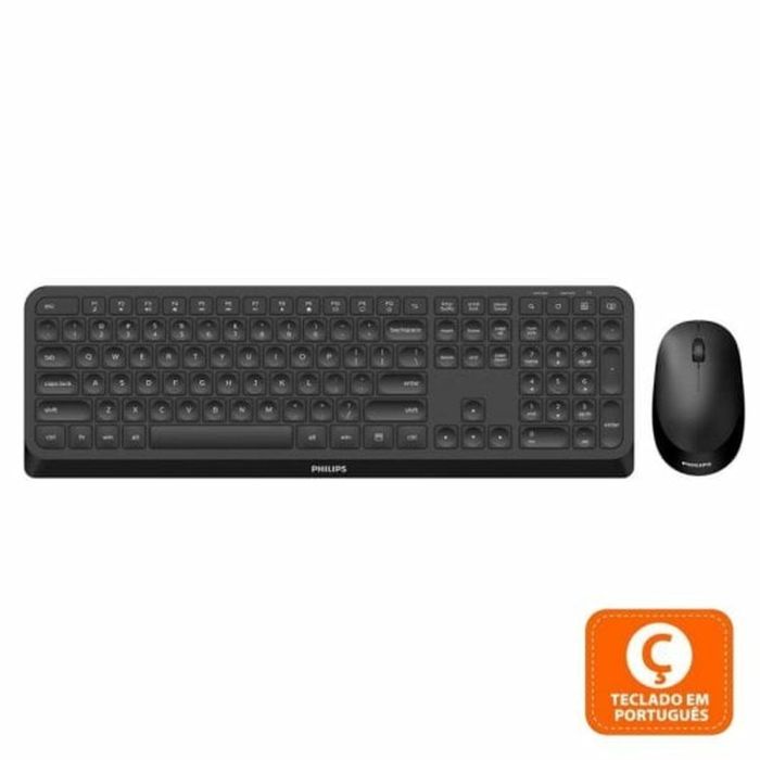 Teclado Philips Negro QWERTZ