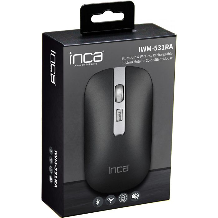 INCA Maus IWM-531RA Wrls & BT,4D-Taste,Akku,Spec.Metallic 5 INCA Maus IWM-531RA Wrls & BT,4D-Taste,Akku,Spec.Metallic 5