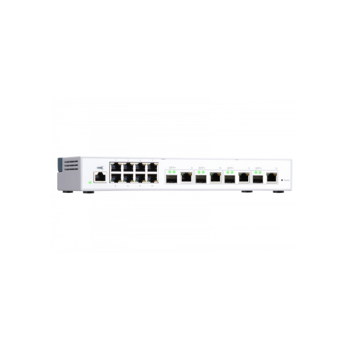 QNAP QSW-M408-4C Switch Gestionado L2 Gigabit Ethernet (10/100/1000) Blanco con 8 Puertos RJ-45 y 4 Puertos SFP 4 QNAP QSW-M408-4C Switch Gestionado L2 Gigabit Ethernet (10/100/1000) Blanco con 8 Puertos RJ-45 y 4 Puertos SFP 4