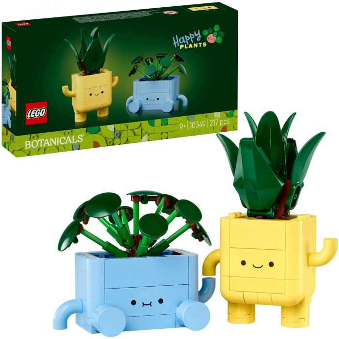 LEGO 10349 Botanicals Plantas Felices Set de Construcción - Drácena y Pilea con Macetas Intercambiables para Decoración 18