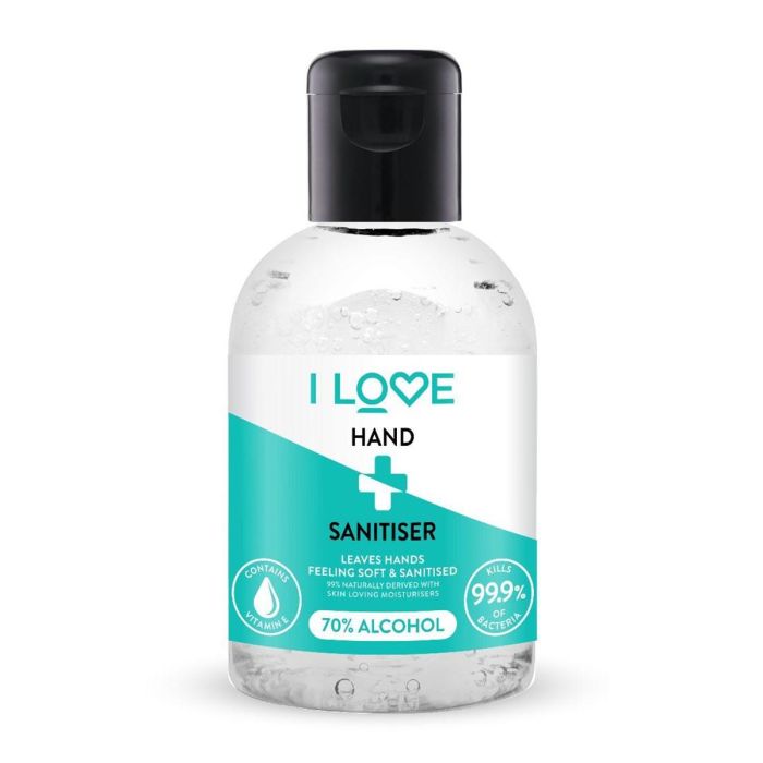 I Love Hand sanitisser gel higienizante manos 70% alcohol 100 ml