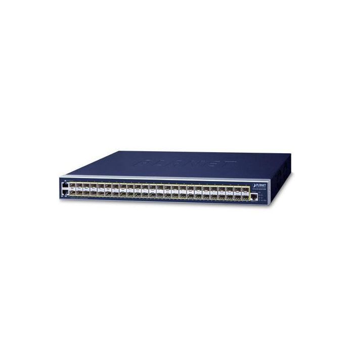 Planet GS-6320-46S2C4XR Switch Gestionable L3, 46 SFP 100/1000X, 2 TP/SFP Gigabit, 4 SFP+ 10G, Doble Fuente Alimentación