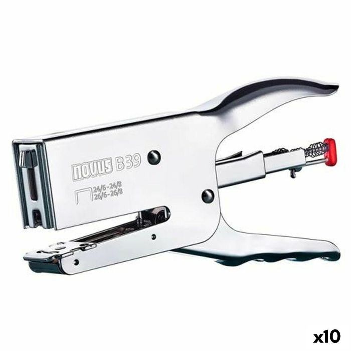 Grapadora Novus B 39 Plateado (10 Unidades) Grapadora Novus B 39 Plateado (10 Unidades)