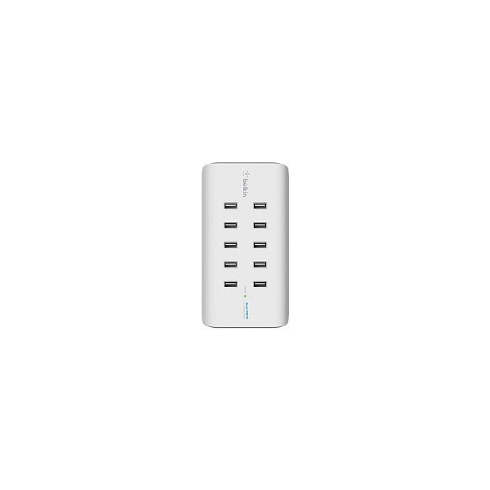 Belkin Estación de Carga USB de 10 Puertos, 120W, 2.4A por Puerto, Color Blanco Belkin Estación de Carga USB de 10 Puertos, 120W, 2.4A por Puerto, Color Blanco