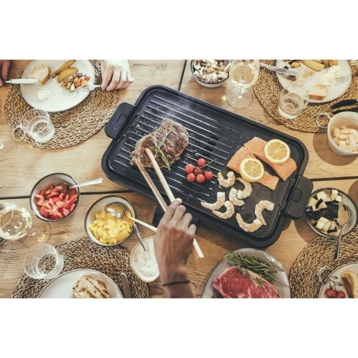 Plancha regulable hasta 230°C - SEVERIN PG8564 - Placa antiadherente extraíble - Grill eléctrico con recogegrasas - Negro 1 Plancha regulable hasta 230°C - SEVERIN PG8564 - Placa antiadherente extraíble - Grill eléctrico con recogegrasas - Negro 1