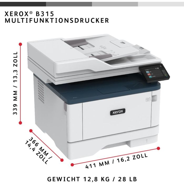 Xerox Impresoras Multifuncion Blanco y Negro B315 2 Xerox Impresoras Multifuncion Blanco y Negro B315 2