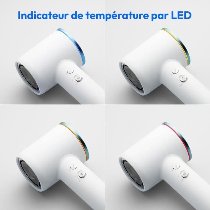 Secador de pelo - MEDION - MD19983 - 1600 W - 2 velocidades - 85°C - Diseño LED - Blanco 5 Secador de pelo - MEDION - MD19983 - 1600 W - 2 velocidades - 85°C - Diseño LED - Blanco 5