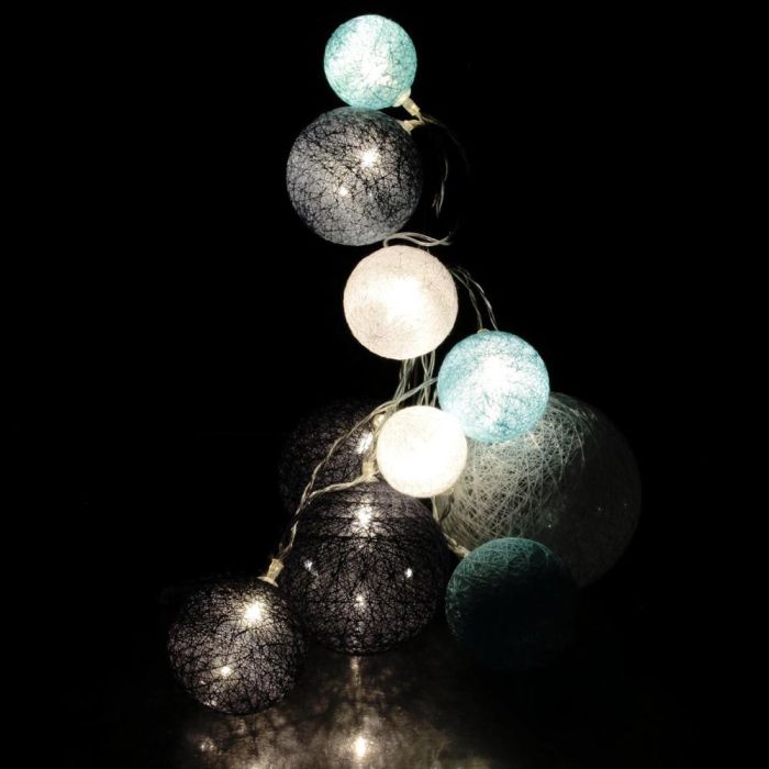 Home Deco Factory Guirnalda Luz 10 Led Azul/Gris Decoración Hogar 4 Home Deco Factory Guirnalda Luz 10 Led Azul/Gris Decoración Hogar 4