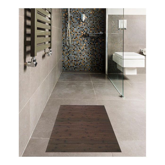 Cintacor - Stor Planet Alfombra de Bambú Wengué 60 x 90 cm Antideslizante Poliester Interior Exterior