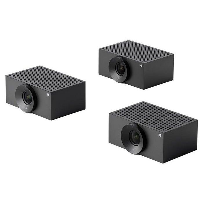 Huddly Crew Sistema de Cámara Múltiple con IA 3 x Huddly L1 con Soportes de Pared para Videoconferencias