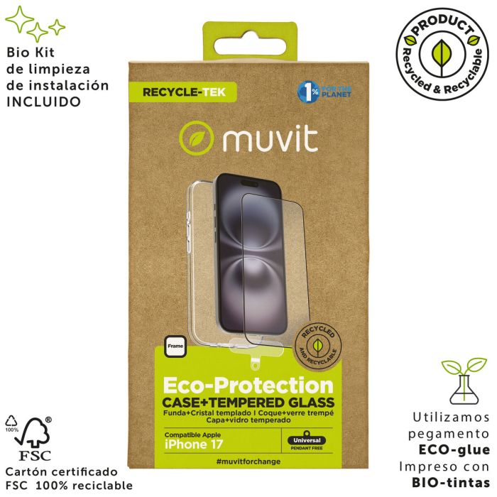 Funda y Protector para Móvil Muvit for Change iPhone 17 2
