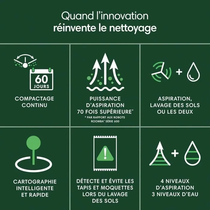 iRobot Roomba 205 Robot Aspirador Compactador de Residuos hasta 60 J con LiDAR 3