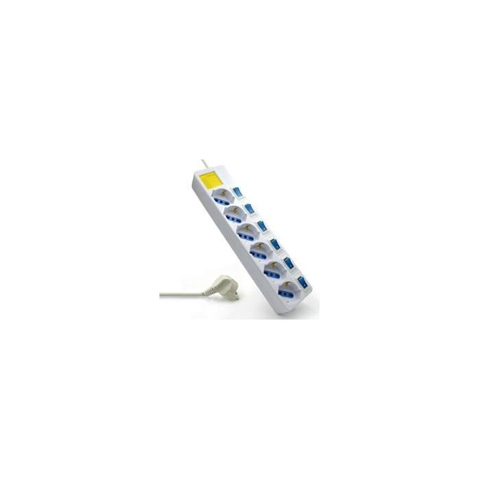 Ewent EW3932 limitador de tensión Blanco 6 salidas AC 1,5 m Ewent EW3932 limitador de tensión Blanco 6 salidas AC 1,5 m