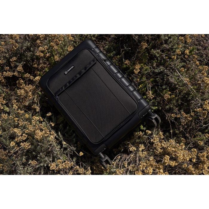 Numada 1200608 Maleta de cabina 38L negra rígida 55x35.5x23.5cm con cierre TSA y puerto USB 3