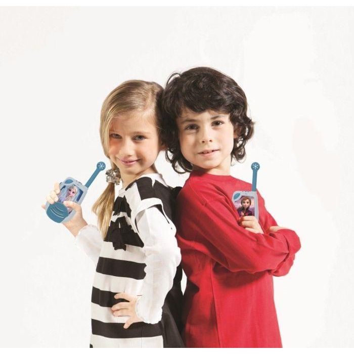 Lexibook Walkie Talkies 3D La Reina de la Nieve con Diseño 3D, Alcance hasta 2 km, Función Morse Luminosa, Para Niños +7 Años 3