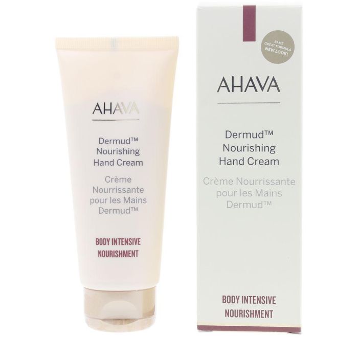 Ahava DERMUD NOURISHING Crema de Manos Revitalizante con Barro del Mar Muerto y Manteca de Karité, 100 ml