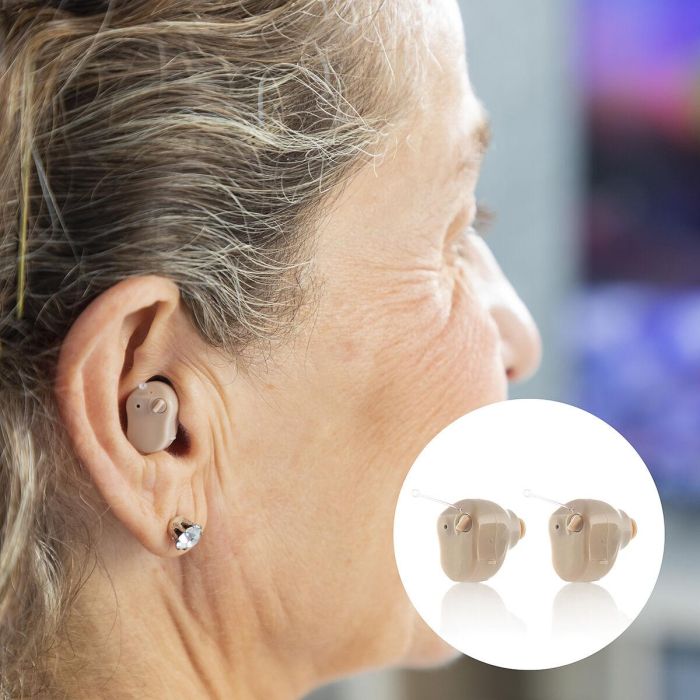 Amplificador de Sonido Intraauricular con Accesorios Hearzy InnovaGoods 2 Unidades Amplificador de Sonido Intraauricular con Accesorios Hearzy InnovaGoods 2 Unidades