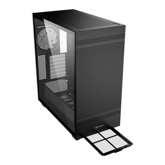 SHARKOON Caja PC Midi Sharkoon Rebel C50 RGB ATX Full Tower, Vidrio Templado, Negro