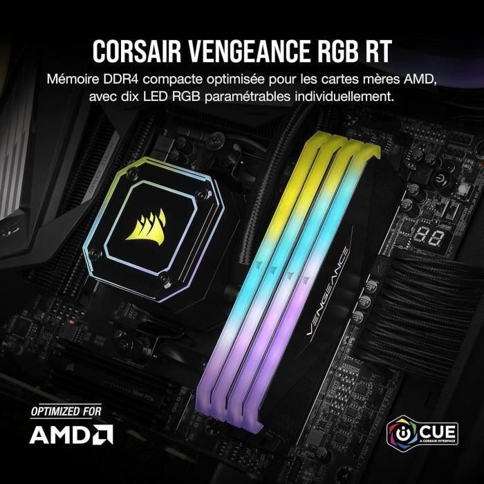 Corsair CMN32GX4M2Z3600C16 Vengeance Kit Memoria RAM DDR4 32GB (2x16GB) 3600MHz CL16 de alto rendimiento para AMD Ryzen 2 Corsair CMN32GX4M2Z3600C16 Vengeance Kit Memoria RAM DDR4 32GB (2x16GB) 3600MHz CL16 de alto rendimiento para AMD Ryzen 2