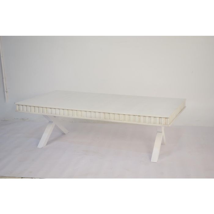 Mesa Centro Moderno DKD Home Decor Blanco 70 x 42 x 140 cm