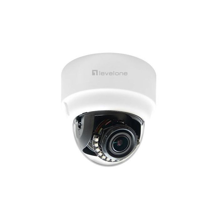 Level One FCS-3303 Z Cámara IP Dome 3MP H.265 IR 4x Zoom PoE para Interior