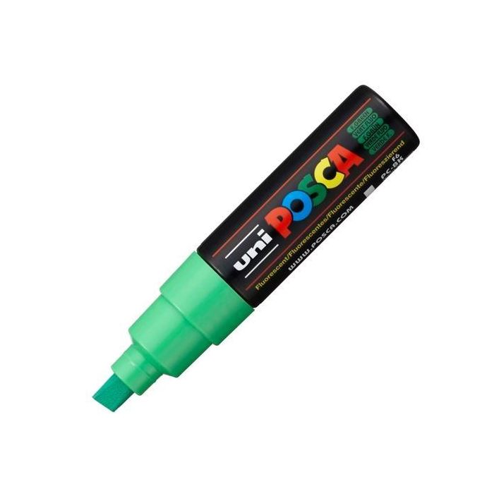 Posca Marcador Pc-8K No Permanente Punta Biselada 8.0 mm Verde Fluor Posca Marcador Pc-8K No Permanente Punta Biselada 8.0 mm Verde Fluor
