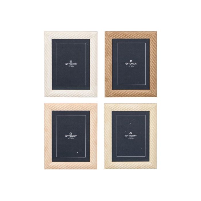 Portafotos Ondas 15x20 cm Madera MDF y Vidrio - Giftdecor (24 Unidades) 1 Portafotos Ondas 15x20 cm Madera MDF y Vidrio - Giftdecor (24 Unidades) 1