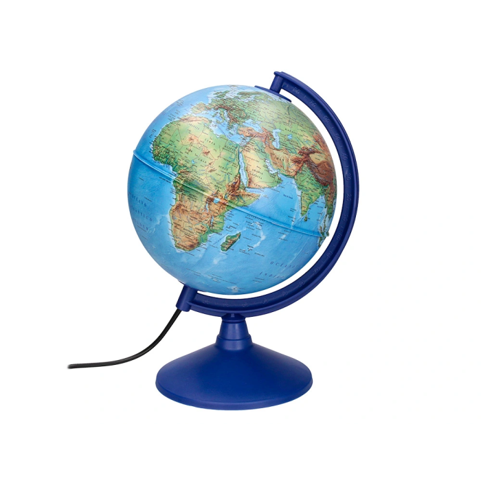 Liderpapel Globo Terraqueo con Luz Físico y Político Diámetro 20 cm 1