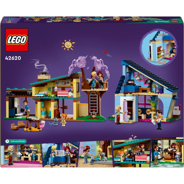 LEGO 42620 Friends Casas Familiares de Olly y Paisley, Muñeca de Juguete con Figuras y Accesorios 8 LEGO 42620 Friends Casas Familiares de Olly y Paisley, Muñeca de Juguete con Figuras y Accesorios 8