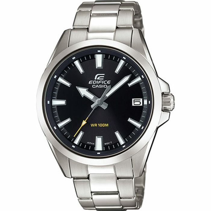 Casio EDI4549526186417 Reloj Edifice de Cuarzo Analógico, Acero Inoxidable Gris, Cristal Mineral