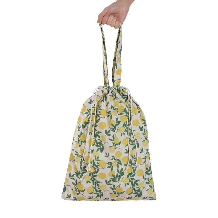 Bolso de compra Lemons Versa 36x48 cm - Algodón y Poliéster (4 Unidades) 2 Bolso de compra Lemons Versa 36x48 cm - Algodón y Poliéster (4 Unidades) 2