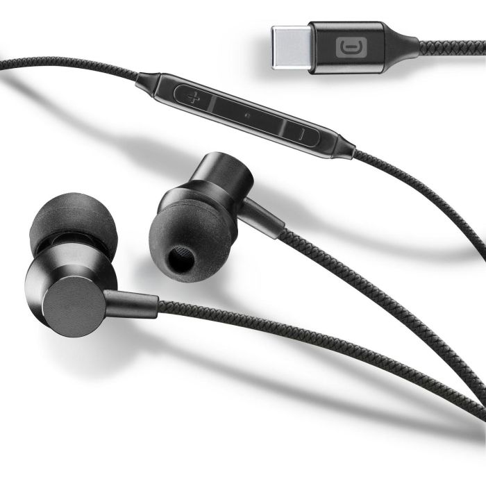 Cellular Line Auriculares In Ear USB-C con Micrófono Negros