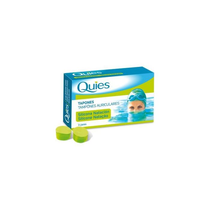 Quies Tapones Natación Silicona Adultos 6 Unidades