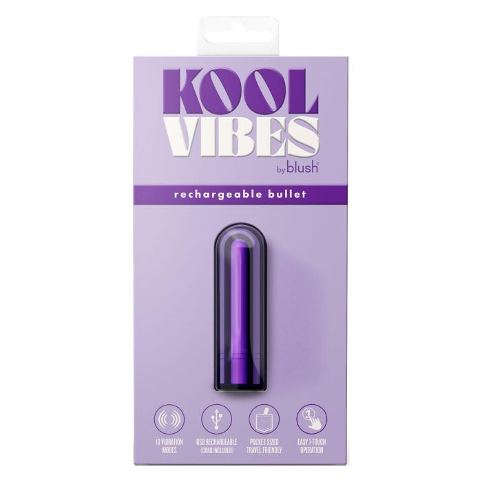 Bala Vibradora Blush Kool Vibes Morado 1