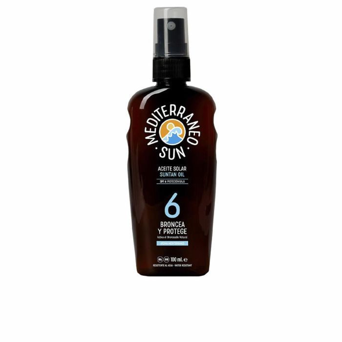 Protector Solar Suntan Oil Dark Tanning Mediterraneo Sun 3 Protector Solar Suntan Oil Dark Tanning Mediterraneo Sun 3