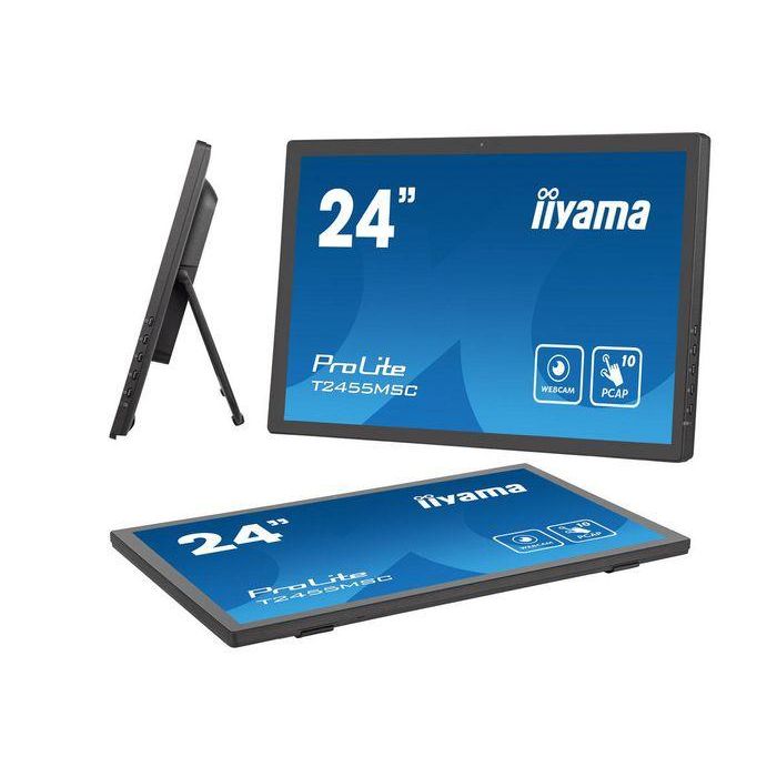 Iiyama T2455MSC-B1 Monitor táctil 24" IPS Full HD 1920x1080, HDMI, DisplayPort, USB 3.0, altavoces, webcam y micrófono 3 Iiyama T2455MSC-B1 Monitor táctil 24" IPS Full HD 1920x1080, HDMI, DisplayPort, USB 3.0, altavoces, webcam y micrófono 3