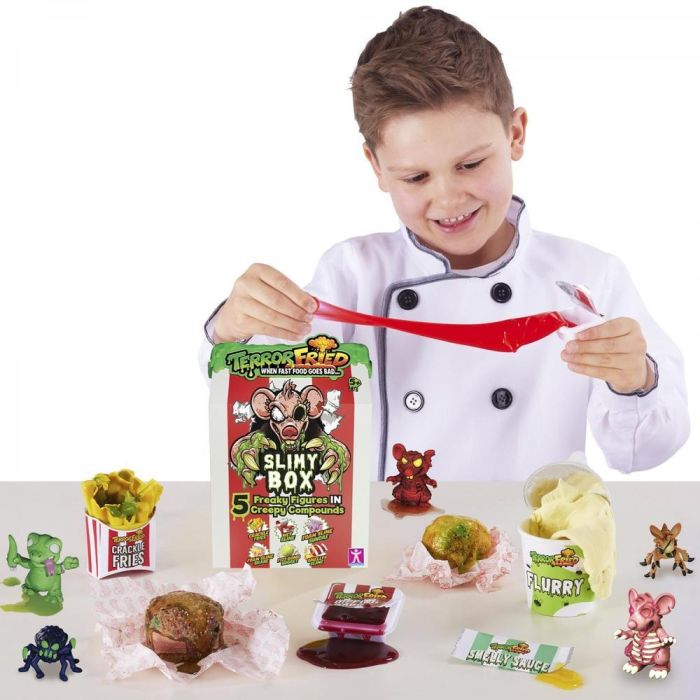 Bandai Juguete Terror Fried Caja Viscosa Figuras Espeluznantes para Aplastar y Descubrir, Más de 5 Años 1