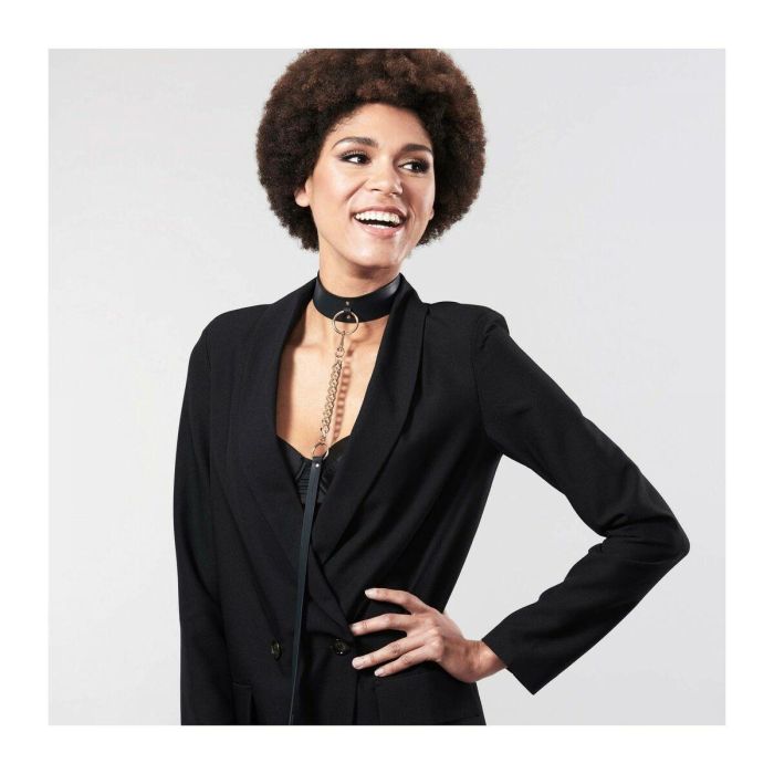 Collar Negro Con Correa Maze Bijoux Indiscrets 11116 4