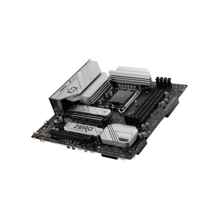 MSI B760M PROJECT ZERO 911-7E14-004 Placa Base Intel LGA 1700 B760 DDR5 Wi-Fi 6E Bluetooth 5.3 Micro ATX 0 MSI B760M PROJECT ZERO 911-7E14-004 Placa Base Intel LGA 1700 B760 DDR5 Wi-Fi 6E Bluetooth 5.3 Micro ATX 0