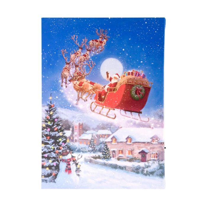Cuadro Navideño Infantil LED 28x38cm Temática Surtida