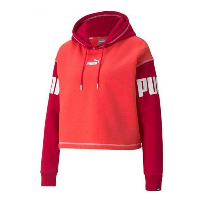 Sudadera con Capucha Mujer Puma Power Fl Rojo 0 Sudadera con Capucha Mujer Puma Power Fl Rojo 0