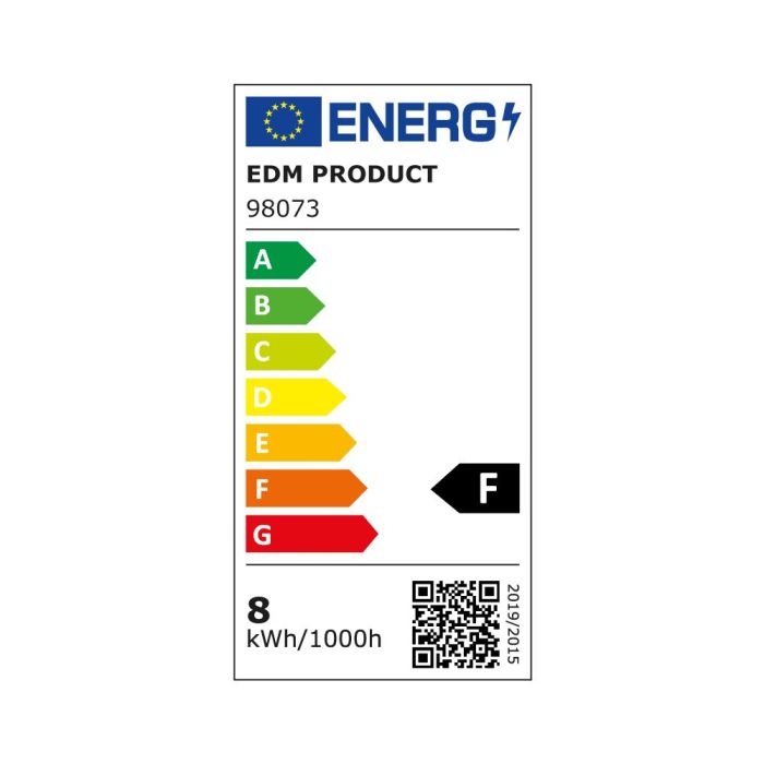 Bombilla vela led e14 8w 806lm 3000k luz calida ø3,8x11,4cm edm 1