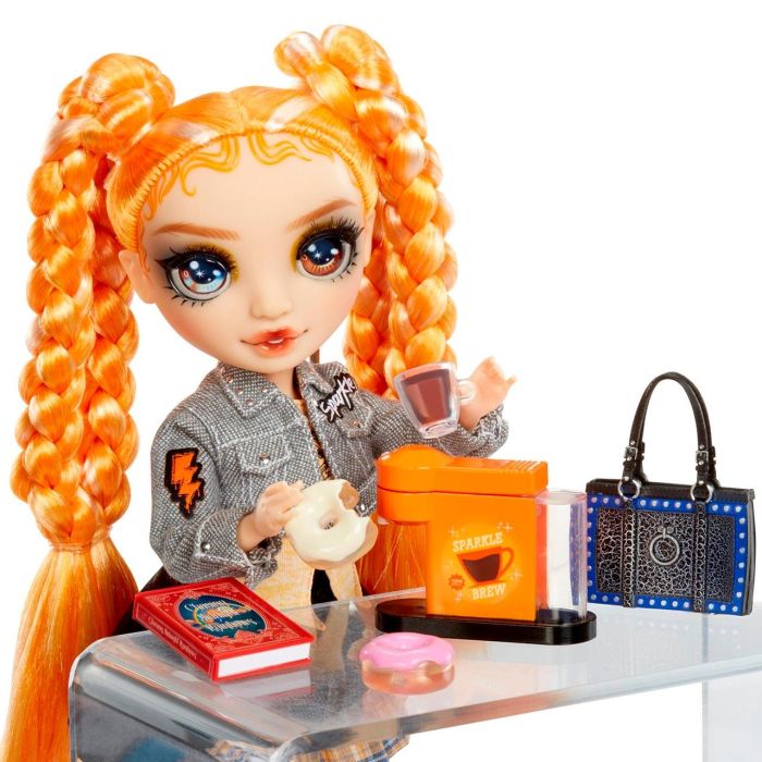 Rainbow High - Sparkle & Shine - Muñeca fashion de 27 cm - Naranja - Piernas con líquido brillante - A partir de 4 años 3