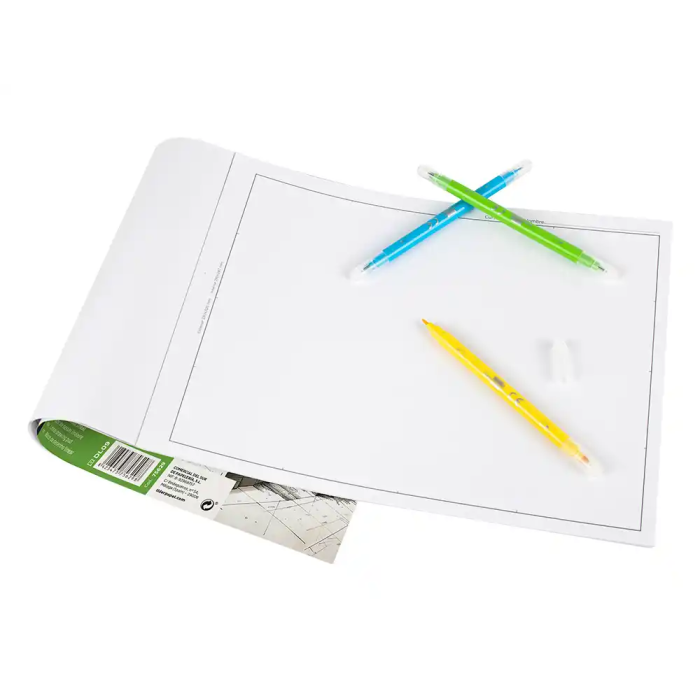 Liderpapel Bloc Dibujo Lineal Encolado 230x325mm 20 Hojas 180 gr/m2 con Recuadro 4