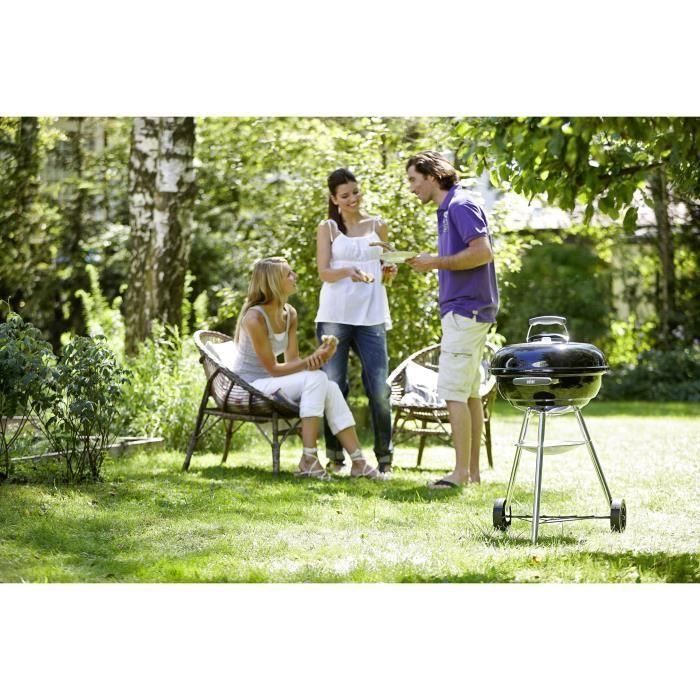 Barbacoa de carbón WEBER Compact Kettle Ø47 cm - Acero cromado - Negro 3 Barbacoa de carbón WEBER Compact Kettle Ø47 cm - Acero cromado - Negro 3