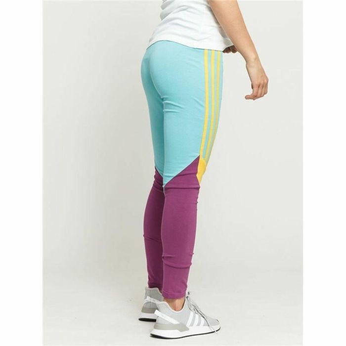 Mallas Deportivas de Mujer Adidas  High-Waisted Aguamarina 4